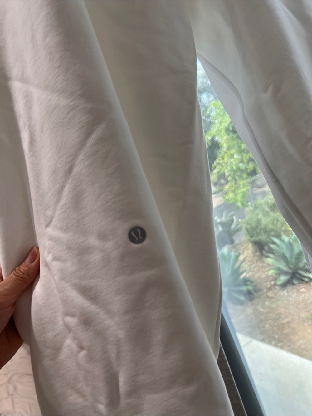New❤️lululemon S French Terry Wide Leg Pant - White - Picture 5 of 11